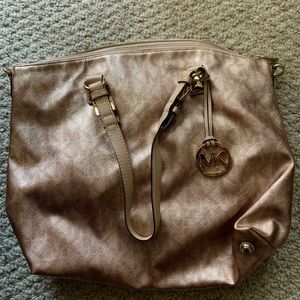 Michael Kors metallic gold-like color purse